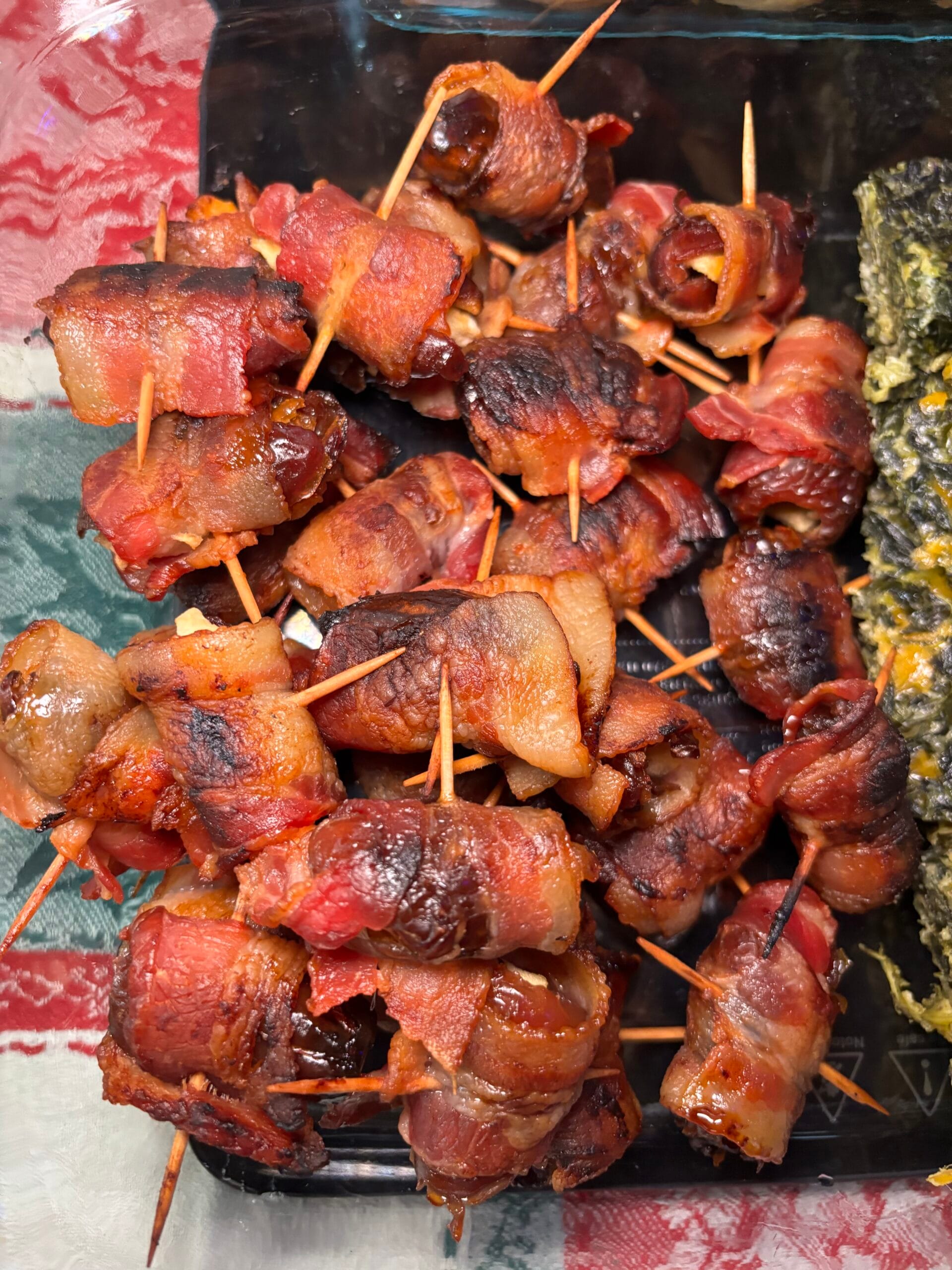 Apple-Stuffed Bacon-Wrapped Dates
